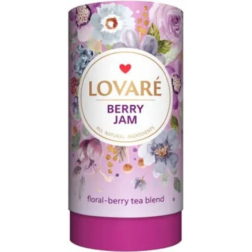 Чай розсипний LOVARE в тубі Ягідний Джем 80г(878245)