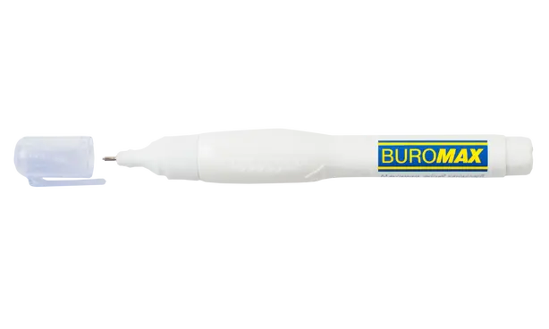 Коректор-ручка Buromax з металевим клапаном 12 мл. (BM.1034). Фото 2