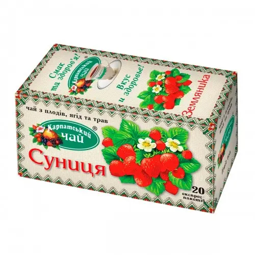 Чай в пакетиках Карпатський Суниця 2г x 20 шт (210133)