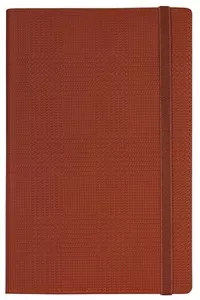 Діловий записник, GLEN, білий, нелінований, на гумці, м'яка обкладинка, коричневий, А5