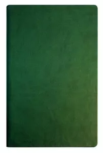 Діловий записник А5, Vivella, тверда обкладинка, білий нелінований блок, зелений