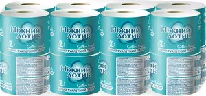 Туалетний папір Ніжний дотик 2-х шаровий білий 16рул/уп  на гільзі  (970862)