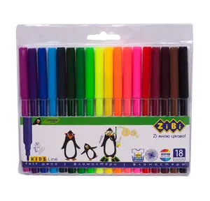 Фломастери ZiBi KIDS Line 18 кольорів (ZB.2803)