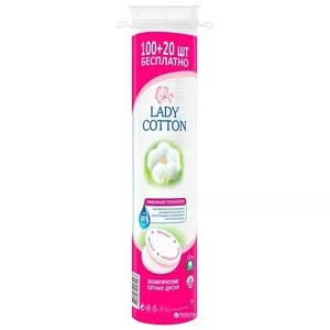 Ватні диски косметичні Lady Cotton 100+20 шт. (013047)