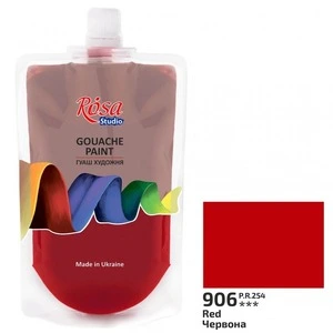 Фарба гуашева 200 мл червона Rosa Studio (323200931)