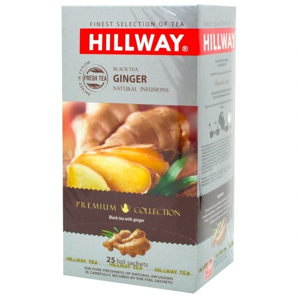 Чай Hillway чорний ІмбирСаше 25*1,5 г (990294)