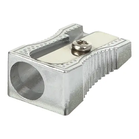 Чинка Buromax без контейнеру на 1 отвір ручна метал колір сірий (BM.4730-24)