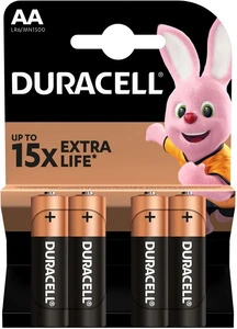Батарейки Duracell LR06/AA 1.5V/1500 літієві mAh 4шт/уп  (У-115484)