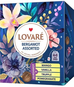 Чай в пакетиках LOVARE "Бергамот чай асорті" 32 х 2г (879822)