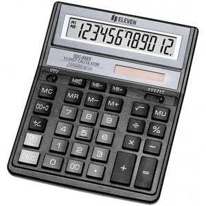 Калькулятор офісний Eleven SDC-888 XBK чорний 12-и розрядний 203х158х31 мм (SDC-888XBKE)