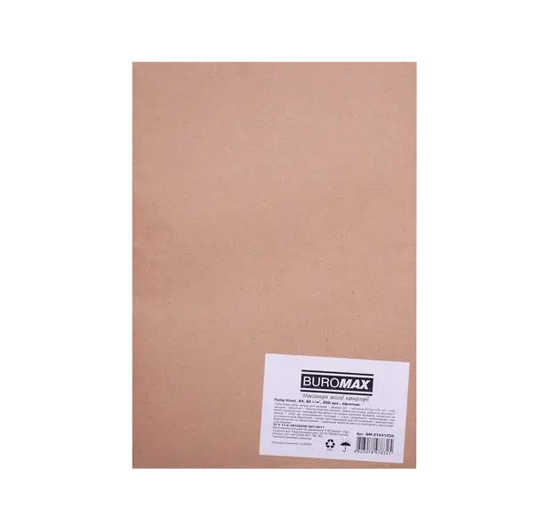 Папір для друкарських машин Buromax А4 60г/м² 250 арк  офсетний (BM.27241250)
