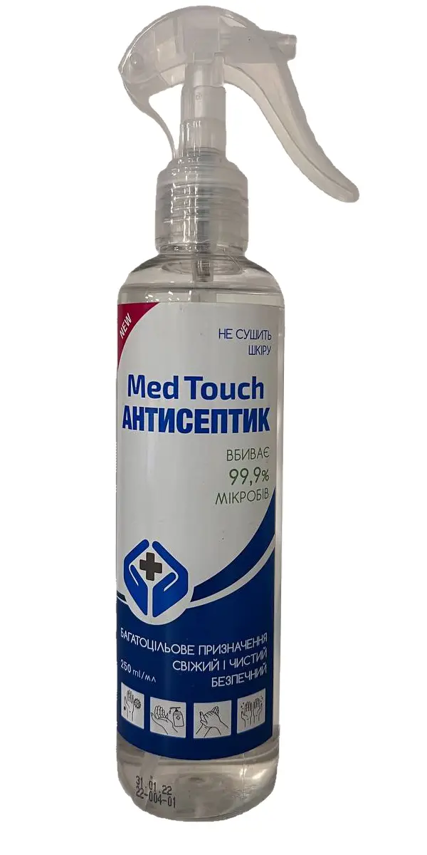 Дезинфекційний засіб MedTouch з розпилювачем 250 мл (49000-1)