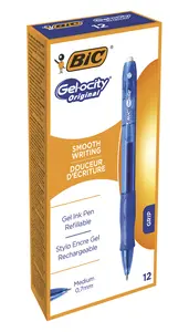 Ручка гелева BIC Ручка кулькова BIC Джелосіті Оріджинал  синій 0,32мм (bc829158). Фото 2