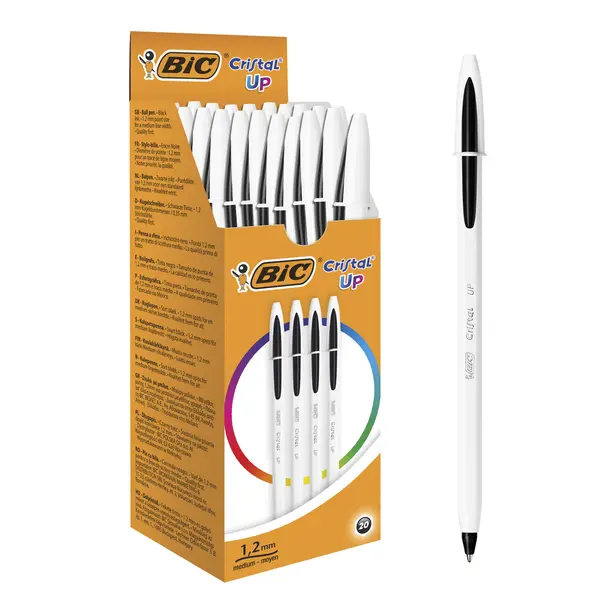 Ручка кулькова BIC CRISTAL UP чорний 0.3 мм пластик (bc949880). Фото 2