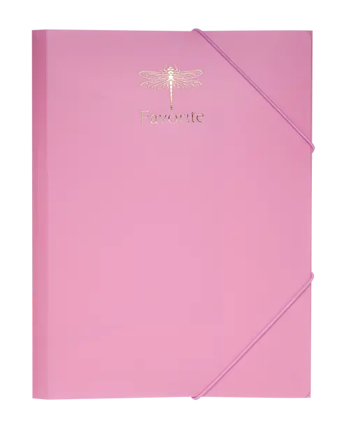 Папка на гумках FAVOURITE PASTEL A4 рожева 750 мкм (BM.3954-10)