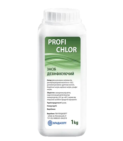 Дезинфікуючий засіб Profi Chlor банка 1 кг (1320)