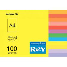 Папір кольоровий  Adagio Yellow 66 А4 80г/м2 жовтий інтенсив 100 арк. (61906)