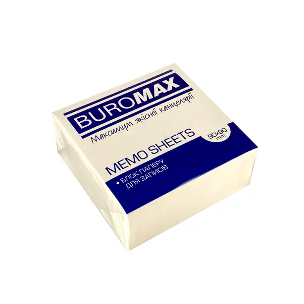 Блок паперу для нотаток білий Buromax 90х90х80мм не проклеєний  (BM.2276)