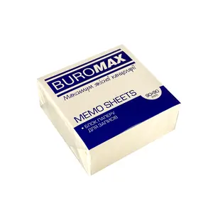 Блок паперу для нотаток білий Buromax 90х90х80мм не проклеєний  (BM.2276)