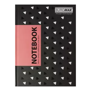 Зошит офісний Buromax INSOLITO А5 96арк. клітинка тверда палітурка рожева (BM.24511102-10)