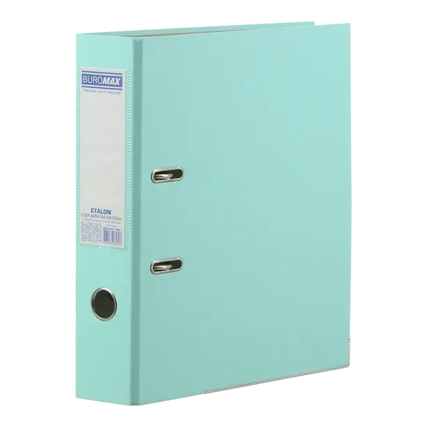 Папка-реєстратор Buromax Etalon PASTEL м'ятний A4 70 мм одностороння PP (BM.3017-38c)