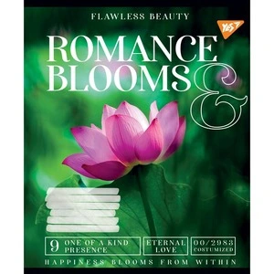 Зошит шкільний 1Вересня Romance blooms А5 18 арк клітинка м'яка політурка (766332). Фото 3