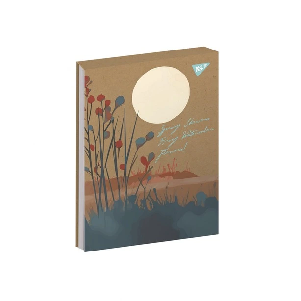 Зошит офісний YES Perfect Spring А5 80арк. клітка тверда палітурка крафт (151909)