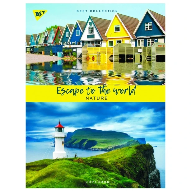 Зошит офісний YES Escape to the world А4 48арк. клітинка  (681933). Фото 2