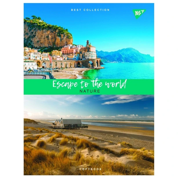Зошит офісний YES Escape to the world А4 48арк. клітинка  (681933)