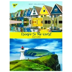 Зошит офісний YES Escape to the world А4 48арк. клітинка (681933). Фото 2