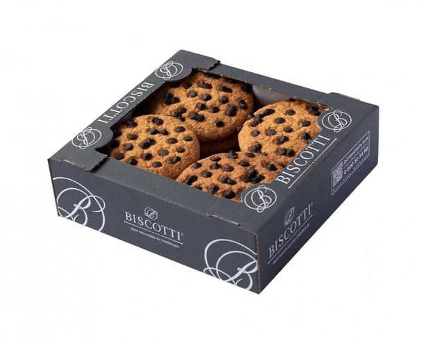 Печиво здобне Biscotti "Американське з шматочками глазурі" 400 г (120271)