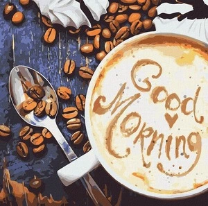 Картина для розпису по номерах "Натюрморт Good Morning" 40х40см (KHO5523)
