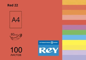 Папір кольоровий Adagio Intense Red 22 А4 80г/м2 червоний інтенсив 100 арк. (63255)