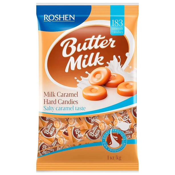 Карамель ROSHEN Butter-Milk 1кг (628054)