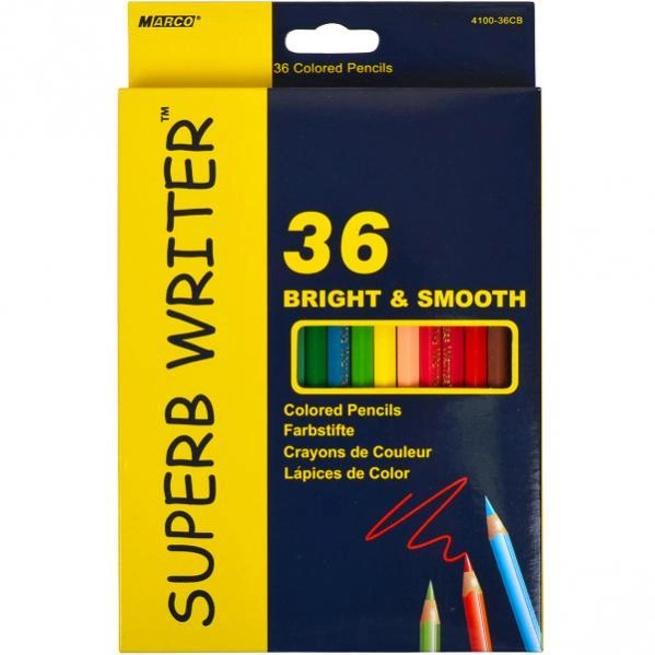 Олівці кольорові MARCO Super Writer 36 кольори (4100-36)