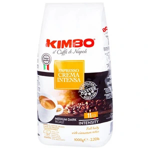 Кава в зернах смажена 1кг Kimbo Crema Intensa (76894)