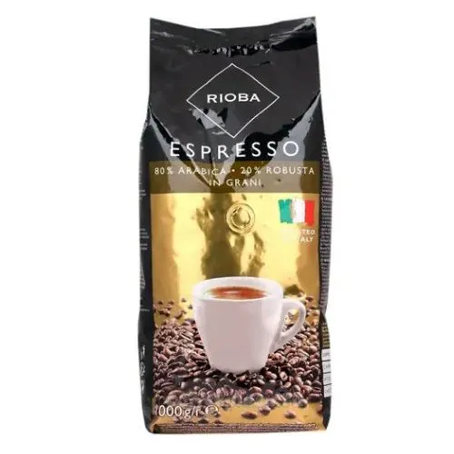 Кава в зернах Rioba Espresso Gold 1кг 80% арабіка 20% робусти (247974)