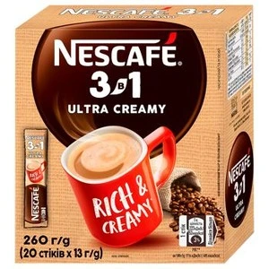 Напій кавовий NESCAFÉ 3-в-1 Ultra Creamy розчинний стік 20шт х 13г (394563)
