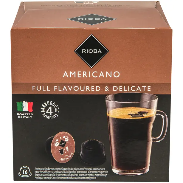 Кава Rioba Dolce Gusto Americano в капсулах 7г x 16шт 112г (417693)