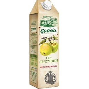 Сік Galicia Яблучний 1л неосвітлений пастеризований (332193)