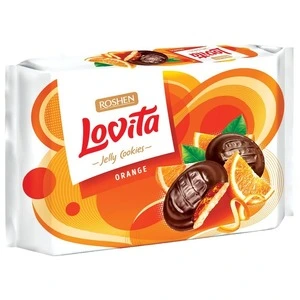 Печиво Roshen Lovita Jelly Cookies зі смаком апельсина 420 г (173962)
