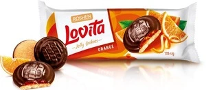 Печиво Roshen Lovita Jelly Cookies з желейною начинкою зі смаком апельсина 135 г (126725)