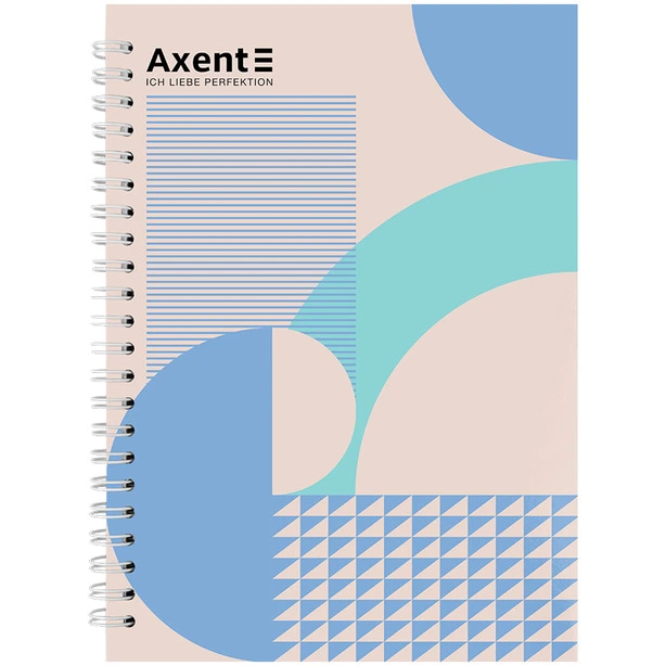 Зошит офісний Axent №20 А5 96арк. клітинка тверда палітурка пружина  (8032-20-A)