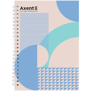 Зошит офісний Axent №20 А5 96арк. клітинка тверда палітурка пружина  (8032-20-A)