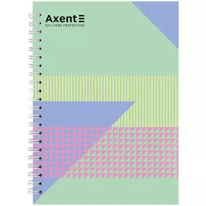 Зошит офісний Axent №19 А5 96арк. клітинка тверда палітурка пружина (8032-19-A)