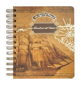 Зошит офісний "Locutus Est Terra" В6 100 арк. пружина збоку без лініювання тверда палітурка крафтовий (O20346-01)
