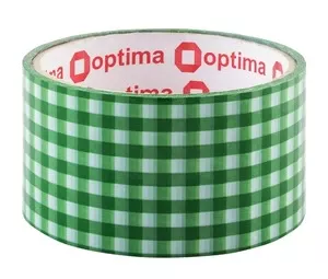 Скотч пакувальний Optima Tartan 48мм х 20м зелений (O45364)
