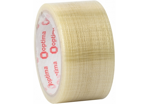 Скотч армований Optima 48мм х 10м прозорий (O45357)