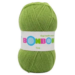 Пряжа Bonbon 100гр/200м зелений (98204)
