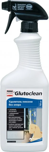 Засіб для видалення плісняви Glutoclean 750мл без хлора з тригером 